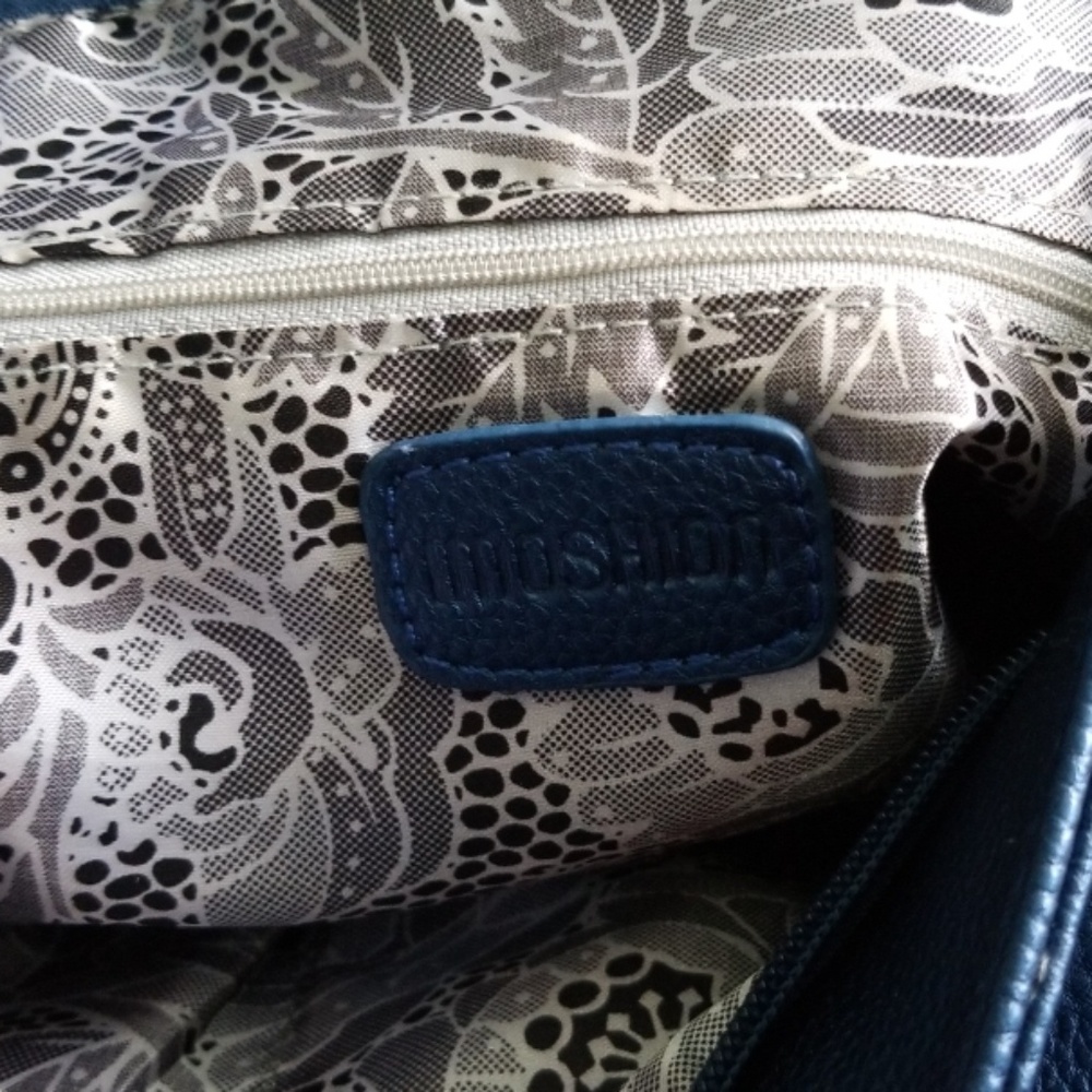 Royal blue and Gold Jeweled Imooshion Shoulder Bag - Picture 6 of 6